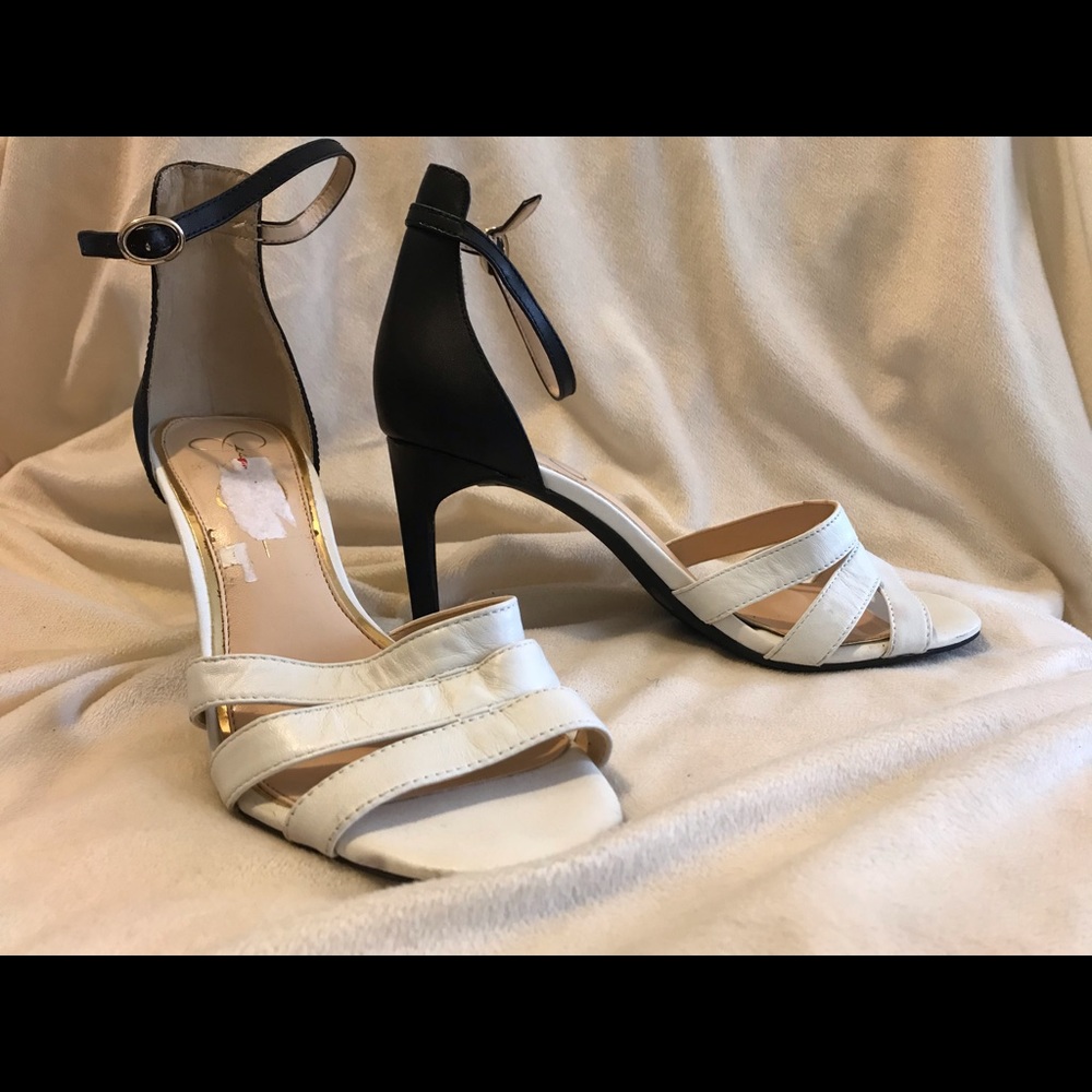 Black and White Jessica Simpson Sandals